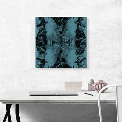 Teal Water On Black