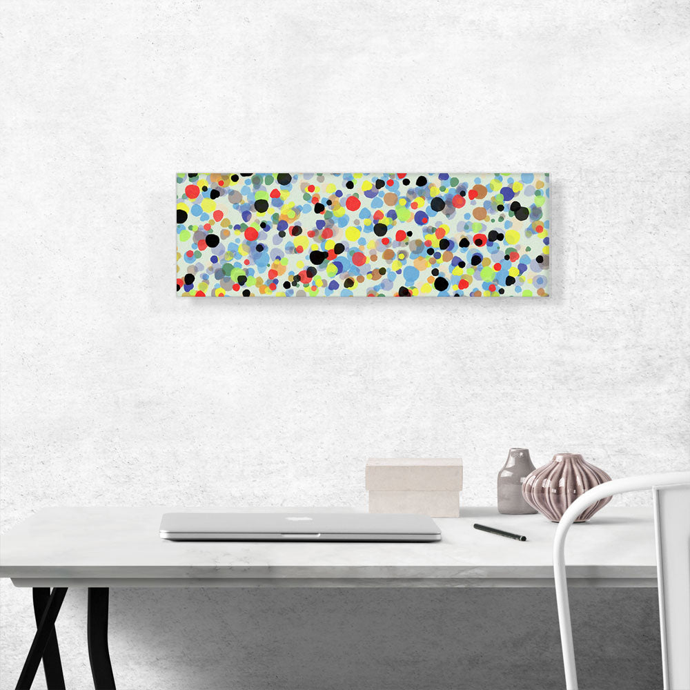 Yellow Black Blue Green Spots Modern