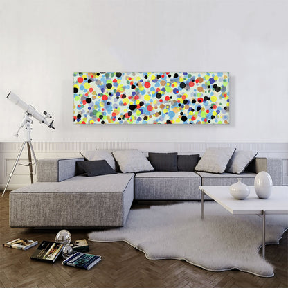 Yellow Black Blue Green Spots Modern