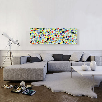Yellow Black Blue Green Spots Modern
