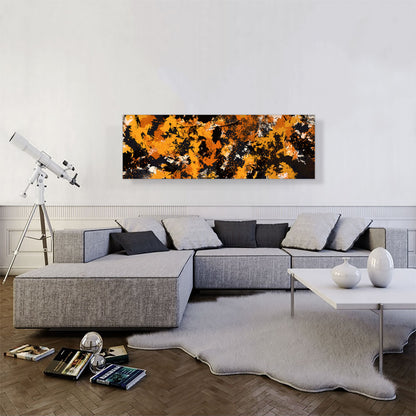Yellow Orange Black Modern Panoramic