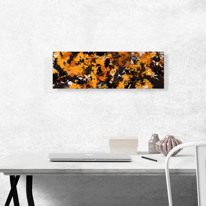 Yellow Orange Black Modern Panoramic