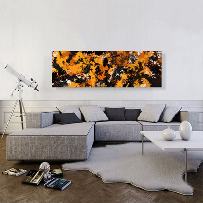 Yellow Orange Black Modern Panoramic