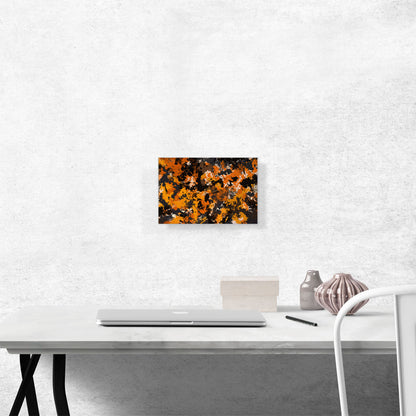 Yellow Orange Black Modern Rectangle