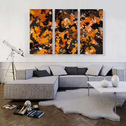 Yellow Orange Black Modern Rectangle