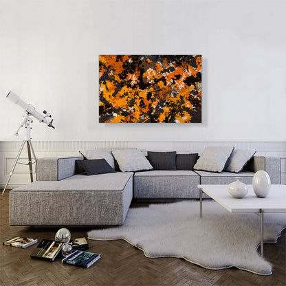 Yellow Orange Black Modern Rectangle