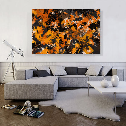 Yellow Orange Black Modern Rectangle