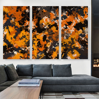 Yellow Orange Black Modern Rectangle