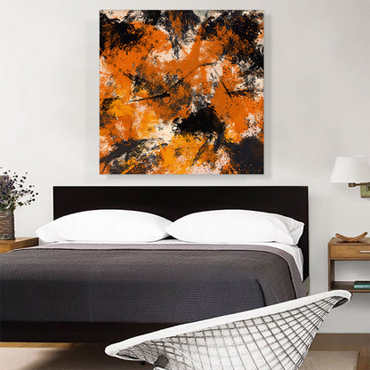 Yellow Orange Black Modern Square