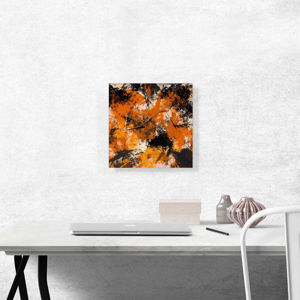 Yellow Orange Black Modern Square