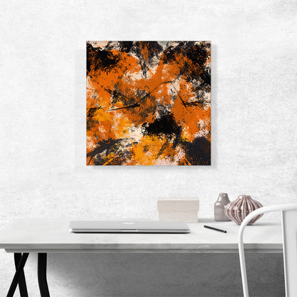 Yellow Orange Black Modern Square