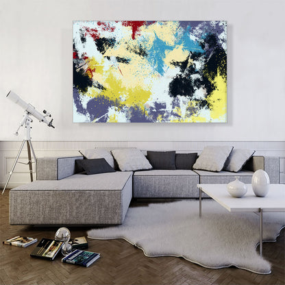 Yellow Teal Cherry White Black Modern