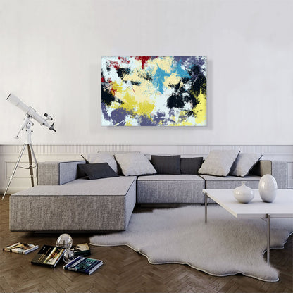 Yellow Teal Cherry White Black Modern