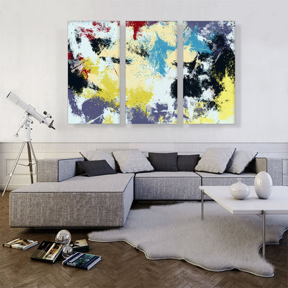 Yellow Teal Cherry White Black Modern