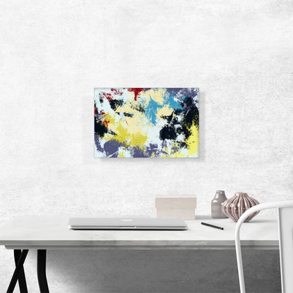 Yellow Teal Cherry White Black Modern