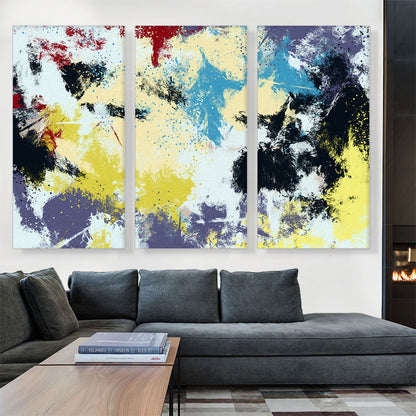 Yellow Teal Cherry White Black Modern