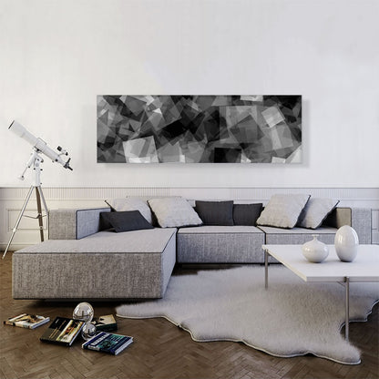 Black Gray White Squares Modern