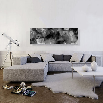 Black Gray White Squares Modern