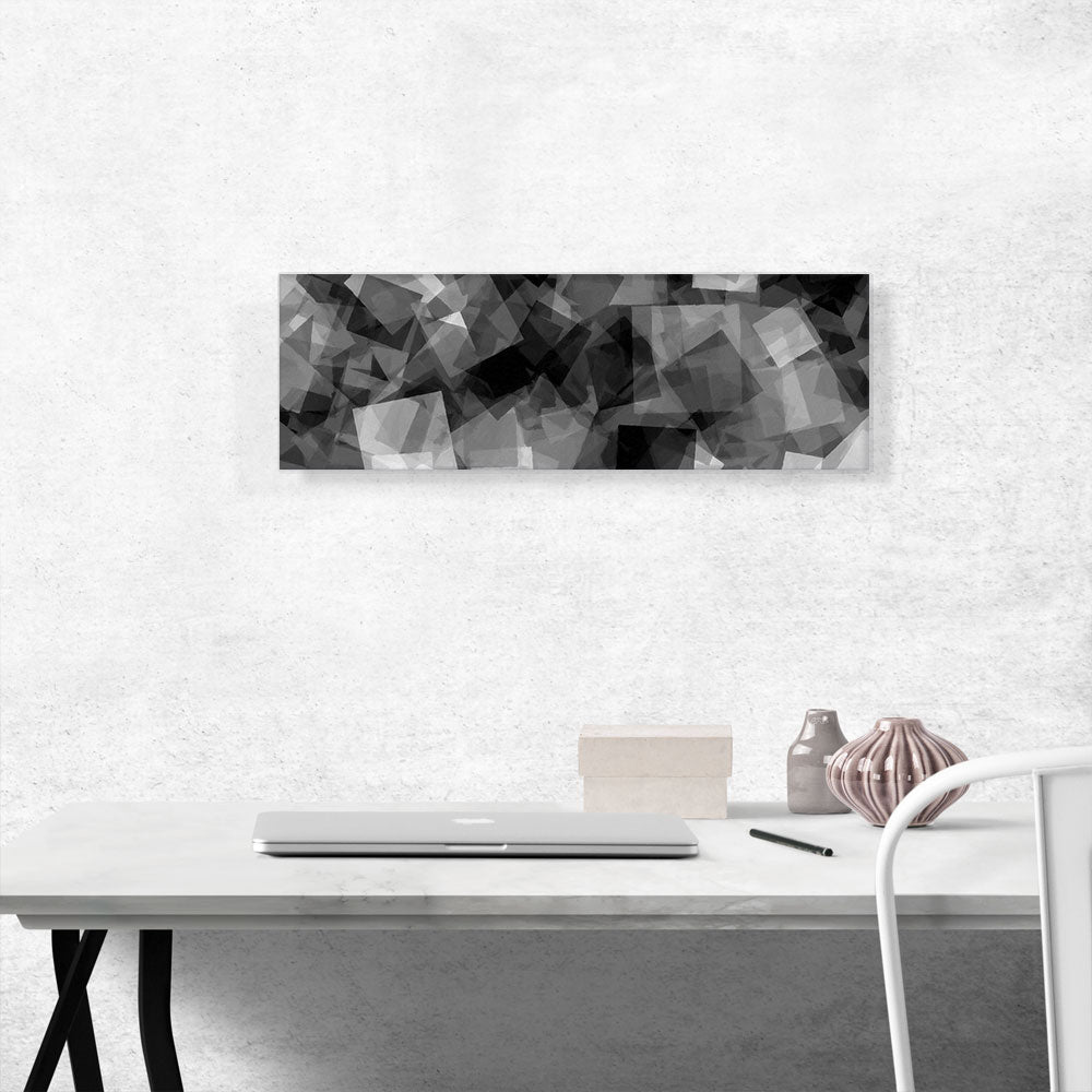 Black Gray White Squares Modern