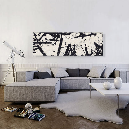 Black Lines on White Modern Panoramic