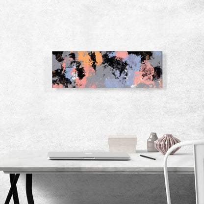 Black Pink Purple Gray Modern Panoramic