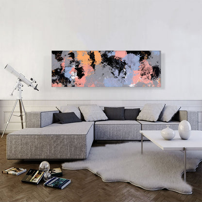Black Pink Purple Gray Modern Panoramic