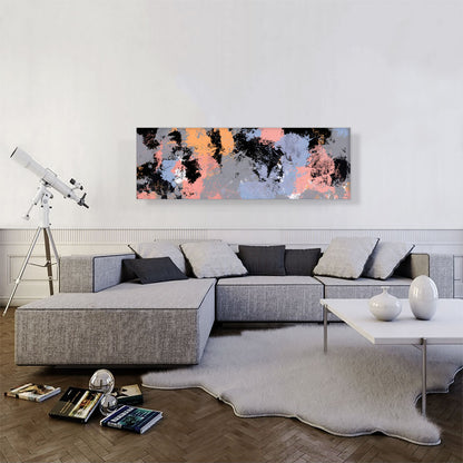 Black Pink Purple Gray Modern Panoramic