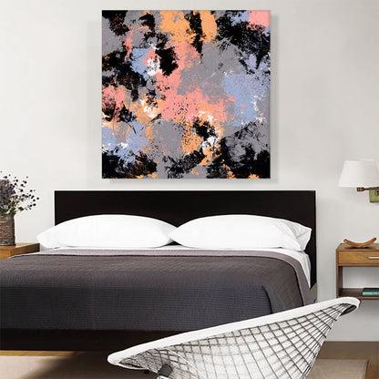 Black Pink Purple Gray Modern Square