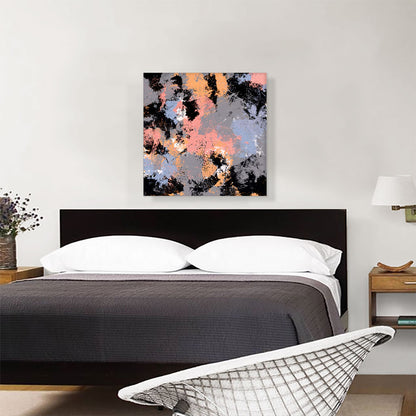 Black Pink Purple Gray Modern Square