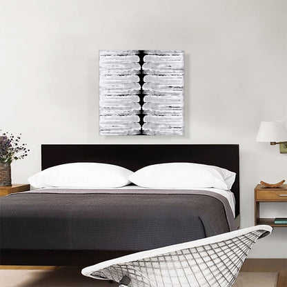Black Spine on White Square