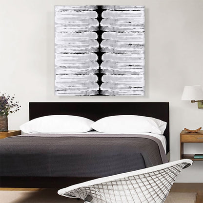 Black Spine on White Square