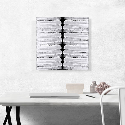 Black Spine on White Square