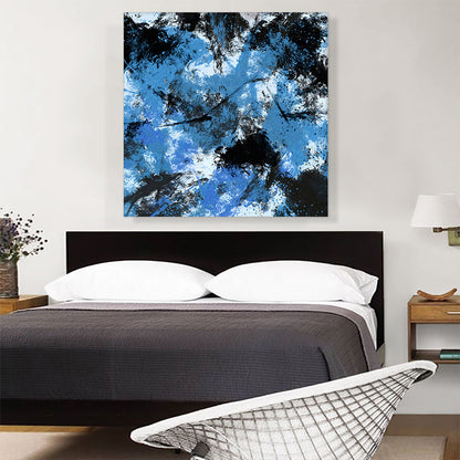 Baby Blue Black White Modern
