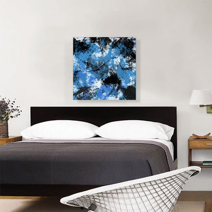 Baby Blue Black White Modern