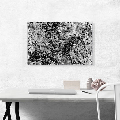 Black White Gray Splatter Modern