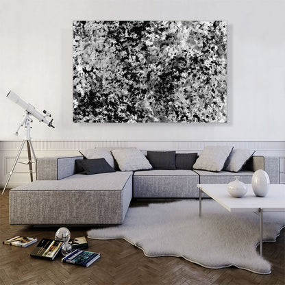 Black White Gray Splatter Modern