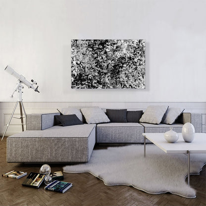 Black White Gray Splatter Modern