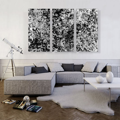 Black White Gray Splatter Modern