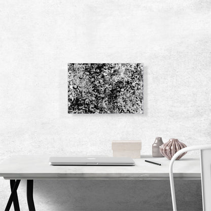 Black White Gray Splatter Modern
