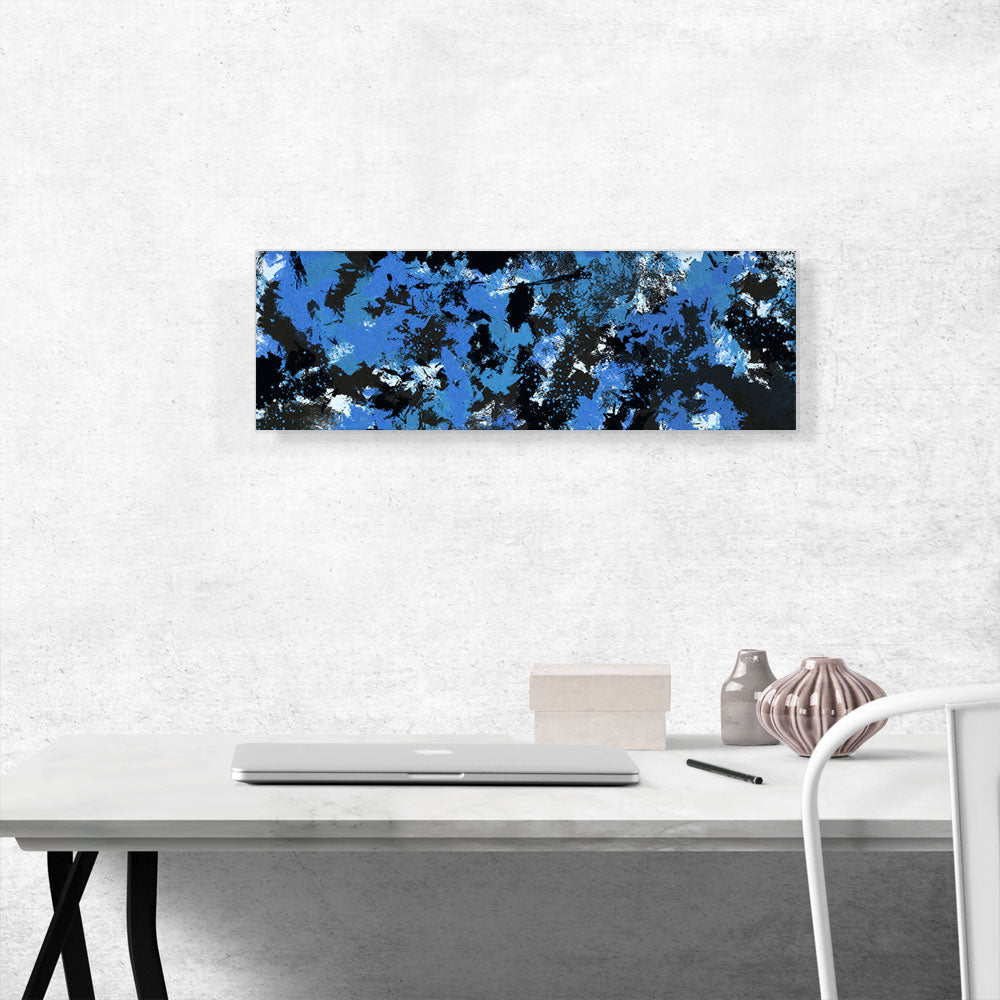 Blue Gray Black White Modern