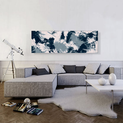 Blue Gray White Modern Panoramic