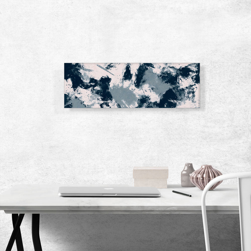 Blue Gray White Modern Panoramic