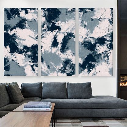 Blue Gray White Modern Rectangle