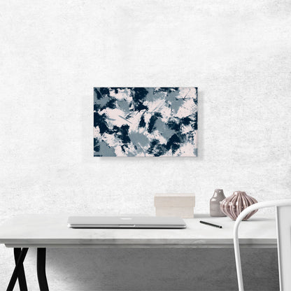 Blue Gray White Modern Rectangle