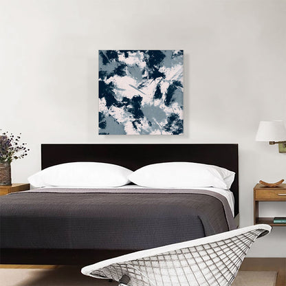 Blue Gray White Modern Square