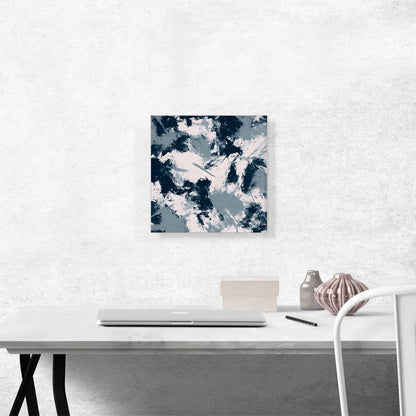Blue Gray White Modern Square