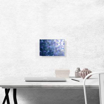 Blue Purple Navy Spots Modern Rectangle