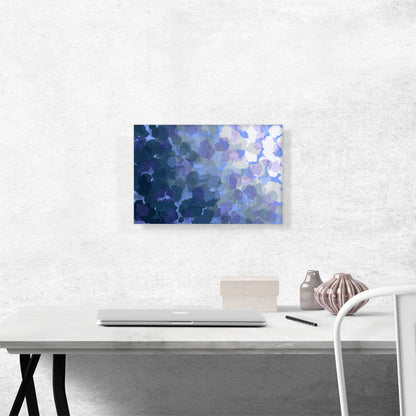 Blue Purple Navy Spots Modern Rectangle