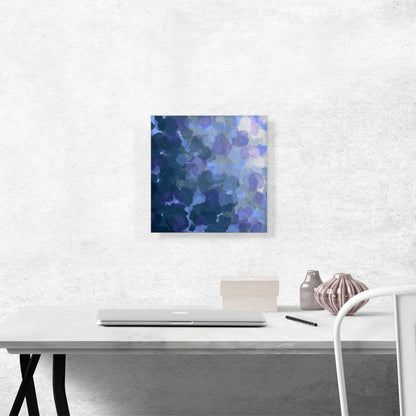 Blue Purple Navy Spots Modern Square