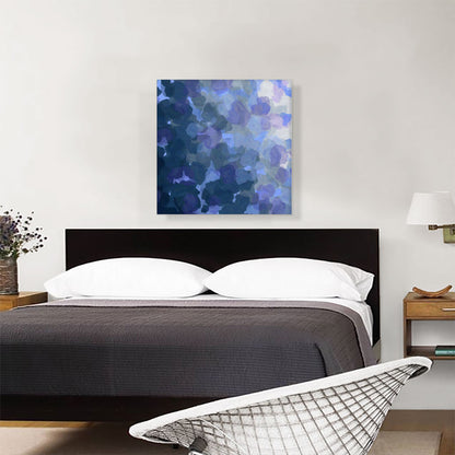 Blue Purple Navy Spots Modern Square